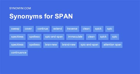 another word for spanning.